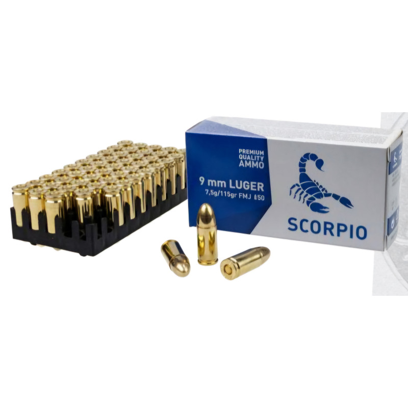 9mm Parabellum STV FMJ 124gr par 1000