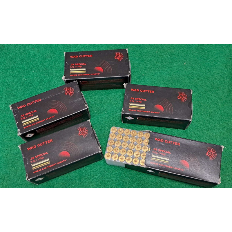 250 douilles 38 wad cutter Geco