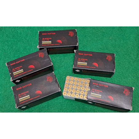 250 douilles 38 wad cutter Geco