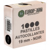 Pastille gommette noire diam.15