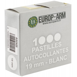 Pastille gommette blanche diam.15